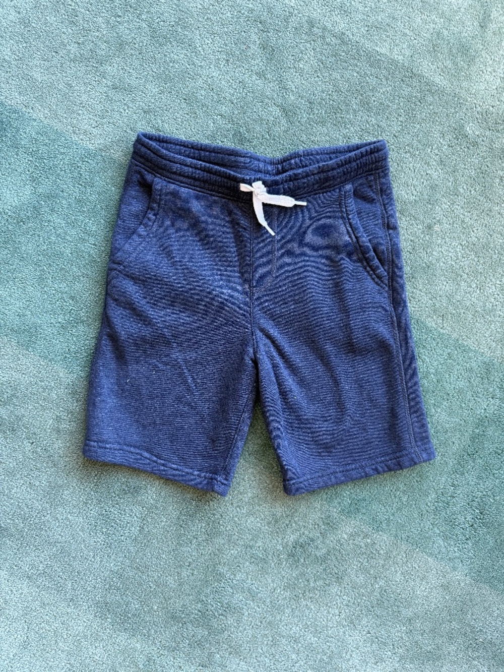 Old Navy Boys Navy Fleece Knit Shorts Size L (10-12) | Drawstring Lounge Active